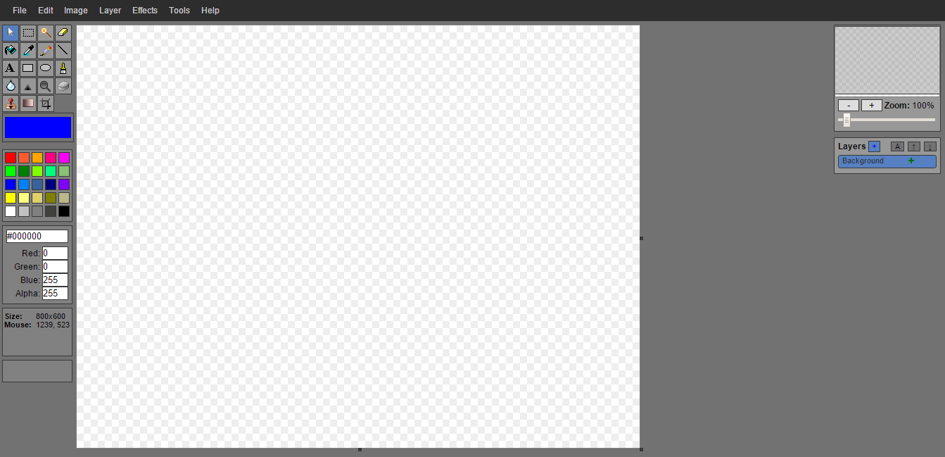 Editor de fotos minipaint